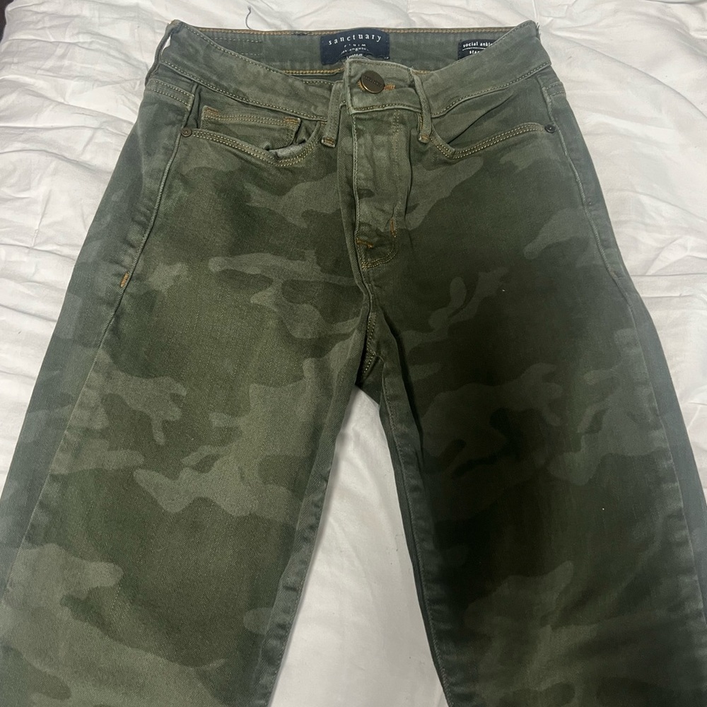 Sanctuary camo skinny jeans